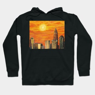 'City in the Golden Light' (Charlotte, NC) Hoodie